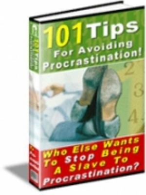 Product picture 101 Tips For Avoiding Procrastination! 