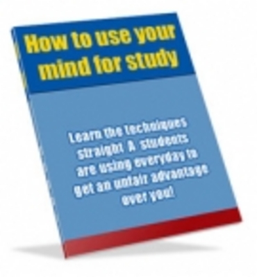 Product picture How to use your mind for study 